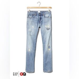 Gap x GQ Michael Bastian Distressed Slim Jeans - US 32